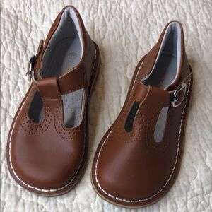 L'Amour Classic Brown Girl's T-Strap Dress Shoes